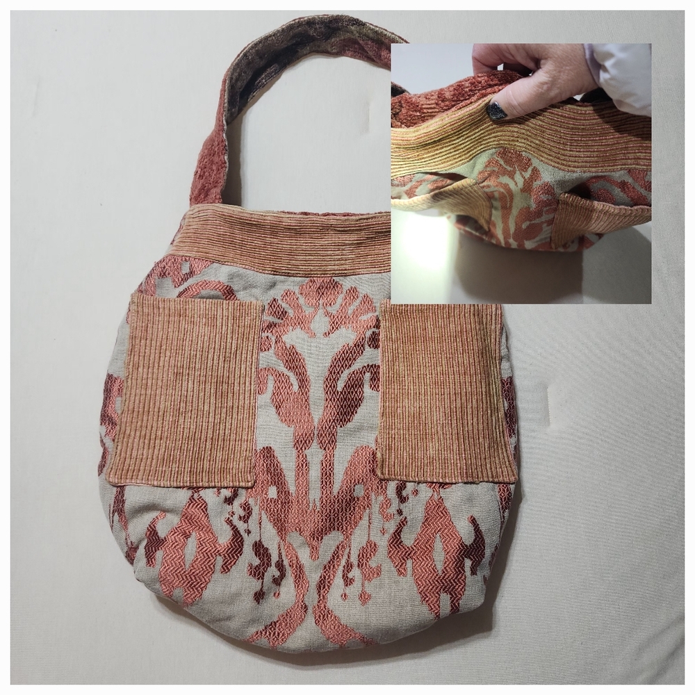 Boho Aztec Reversible Multiple Pocket Shoulder Bag - image 8